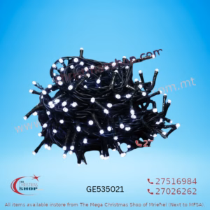 96 LED LIGHT WITH 8HR TIMER FOR OUTDOOR/INDOOR 3.8+5MT ICE WHITE. GE535021