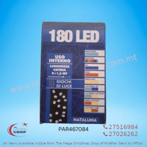180 LED STRING LIGHTS FOR INDOOR ICE WHITE/BLUE 9+1.5MT. PAR467084