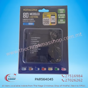 80 BATTERY OPERATED FUSCIA MICROLED 8MT FOR OUTDOOR USE WITH TIMER. PAR564045