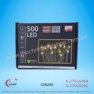 500 LED LIGHTS FOR OUTDOOR/INDOOR USE 20MT.RED 016265