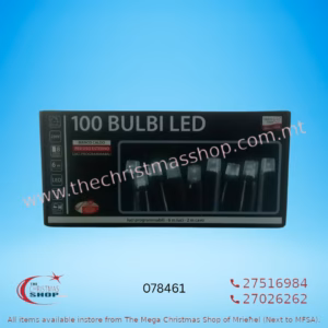 100 LED LIGHTS FOR OUTDOOR. 6MT ICE WHITE 078461