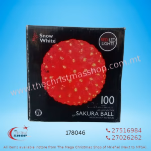 100 LED BALL LIGHT IN RED COLOR FOR INDOOR 178046