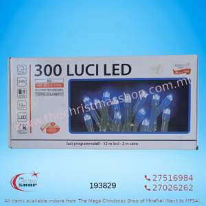 300 LED LIGHTS FOR INDOOR USE 12MT BLUE COLOR  193829