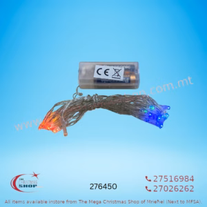 20 MULTICOLOR LED LIGHTS BATTERY OPERATED - 276450