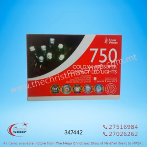 750 COLD WHITE LED LIGHTS WITH TIMER  18.7MT 347442