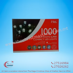 1000 COLD WHITE LED LIGHTS WITH TIMER 25MT 347497