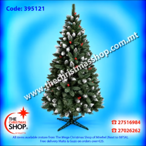CHRISTMAS TREE PINE IZA CRANBERRY 220CMS - 395121