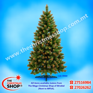 CHRISTMAS TREE PINE VERONA GOLD 220CMS - 395664