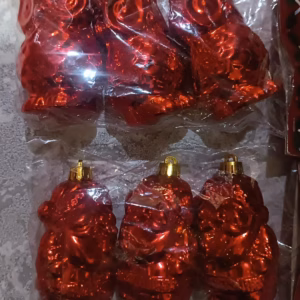 SET OF 3 DECORATIONS 8 CM 397360