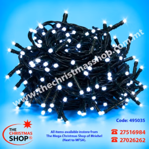100 LED LIGHT FOR INDOOR 3.2+1.5MT ICE WHITE. GE495035