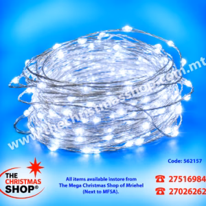 100 ICE WHITE TRANSPARENT MICRO LED. 5M+5M INDOOR AND OUTDOOR USE. PAR562157