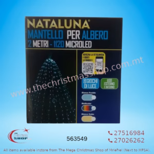 CHRISTMAS TREE CURTAIN LIGHTS MULTI 2.MTR 1120MICROLED 563549