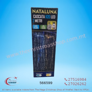 CASCATA 1120 LED 2MT LUCE FLASH  ICE WHITE 566599