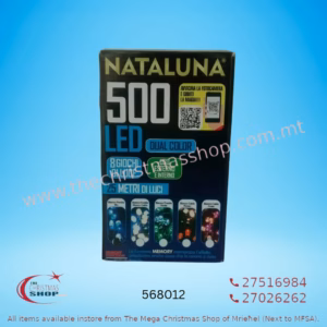 500 LED DUAL COLOR LIGHTS WITH MEMORY ICE WHITE/BLUE 25MT 568012