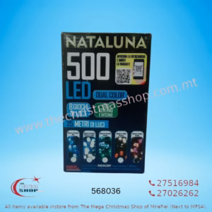 500 LED DUAL COLOR LIGHTS WITH MEMORY ICE WHITE/GREEN 25MT 568036