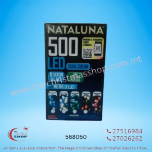 500 LED DUAL COLOR LIGHTS WITH MEMORY WARM WHITE/FUSCIA 25MT 568050