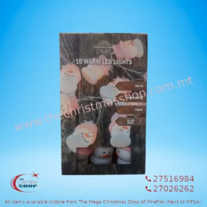 10 LED BATTERY OPERATED FACES SHAPE LIGHTS FOR INDOOR WITH TIMER   712381