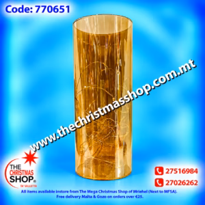9X25.5CM GLASS LAMP WITH LED LIGHTS  GE770651