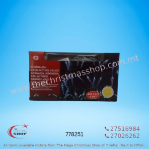 40LED BATTERY OPERATED WARM WHITE GARLAND 4.3MT. 778251