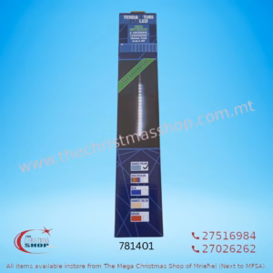 192 LED IN 8 TUBES, RAIN EFFECT 5MT X 30CM ICE WHITE COLOR 781401