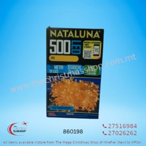 500 LED LIGHTS WITH MEMORY IN TRANSPARENT WIRE GOLD COLOR FOR OUTDOOR USE 25MT 860198