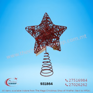 GLITTERING STAR WITH SPRING STAR 931864