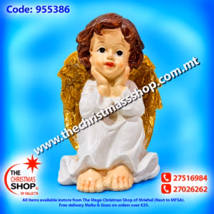 SITTING ANGEL WHITE AND GOLD 955386