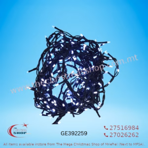 60 LED LIGHT  FOR INDOOR WITH RICE DESIGN BULB 2+1.50MT ICE WHITE. GE392259
