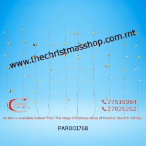 192 LED CURTAIN LIGHTS 3+1M (WARM WHITE) - PAR001768