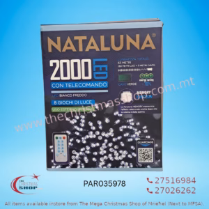 2000 LED ICE WHITE FAIRY LIGHTS INDOOR AND OUTDOOR USE PAR035978