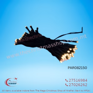 10 WARM WHITE MINI LED. 1 METER GREEN CABLE BATTERY OPERATED. PAR082150
