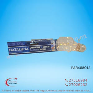 10 MICROLED BATTERY OPERATED IN A BULB SHAPE FOR INDOOR . WARM WHITE PAR468012