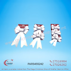 ASSORTED CHRISTMAS BOWS (SILVER) PAR5455242