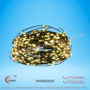 6 METERS LIGHT COPPER WIRE WITH 60 MICROLED BATTERY OPERATED + TIMER WARM WHITE. PAR563925