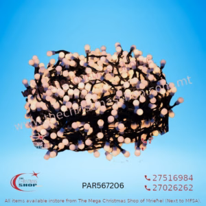 300 LED WARM WHITE BALL LIGHTS. INDOOR AND OUTDOOR USE. PAR567206
