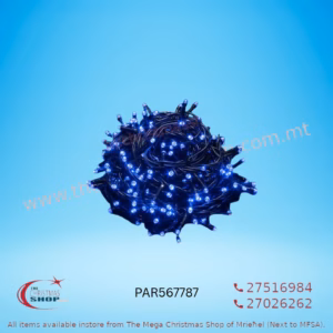 180 LED STRING OUTDOOR/INDOOR LIGHTS EITH MEMORY BLUE. PAR567787