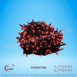 180 LED STRING OUTDOOR FAIRY LIGHTS RED  9MT. PAR567794