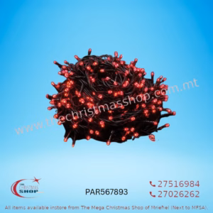 300 LED STRING OUTDOOR/INDOOR FAIRY LIGHTS WITH MEMORY RED.15MT PAR567893