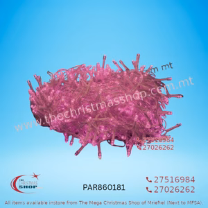 300 LED STRING OUTDOOR/INDOOR FAIRY LIGHTS PINK ON TRASPARENT CABLE. PAR860181