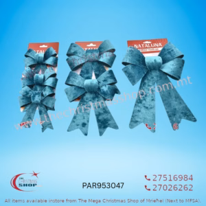 ASSORTED CHRISTMAS BOWS (TIFFANY BLUE) PAR953047