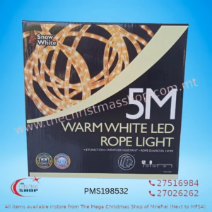 5MT LED ROPE LIGHT WARM WHITE   PMS198532