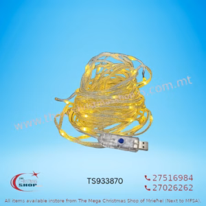200 SMD LED BULBS WARM WHITE WITH USB WITH PROGRAM. TS933870