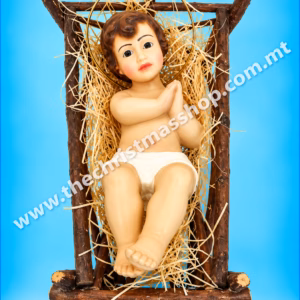 BABY JESUS BETLEHEM WITH CRIB. SIZE 25CMS - LG25