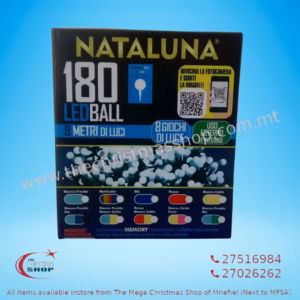 180 LED BALL DUAL  COLOR LIGHTS  ICE WHITE/BLUE  9MT 567114