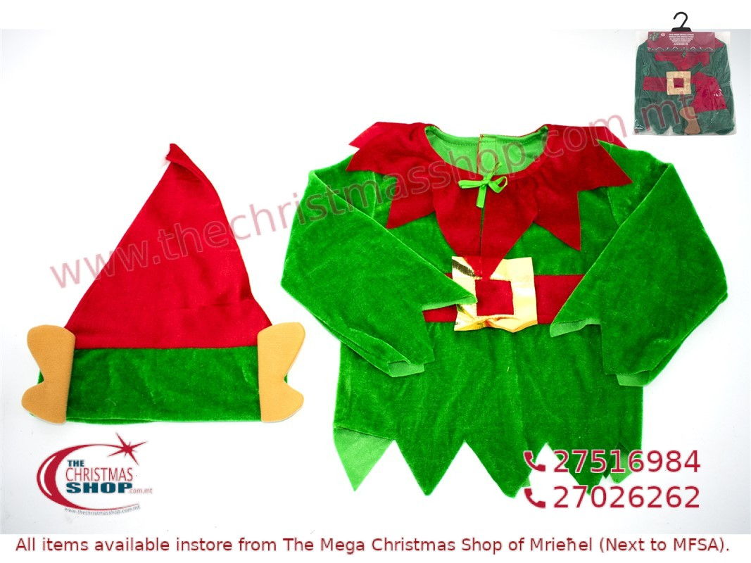 INFANT ELF COSTUME 2 PIECES 768238 The Christmas Shop