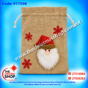CHRISTMAS SACK 35X25CM - 917506