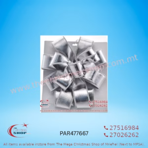 CHRISTMAS BOW (SILVER) 28X78CM - PAR477667