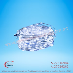 180 ICE WHITE TRANSPARENT MICRO LED. 9M+5M INDOOR AND OUTDOOR USE. PAR562225