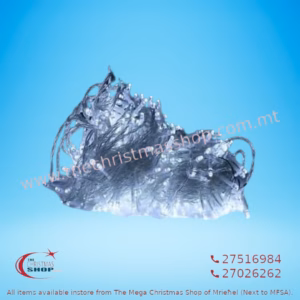 180 LED ICE WHITE FAIRY LIGHT WITH TRANSPARENT WIRE. INDOOR USE. PAR751004