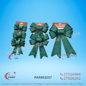 CHRISTMAS BOWS ASSORTED (GREEN) - PAR953207